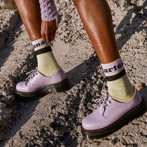 Dr. Martens Women's Lavender Leather Mules